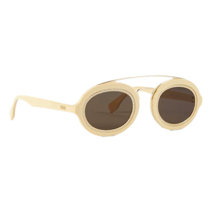 Fendi FF Men's Sunglasses Cream FOL548