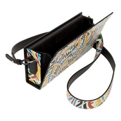 Fendi Vertigo Horizontal Box Multicolor Leather Shoulder Bag