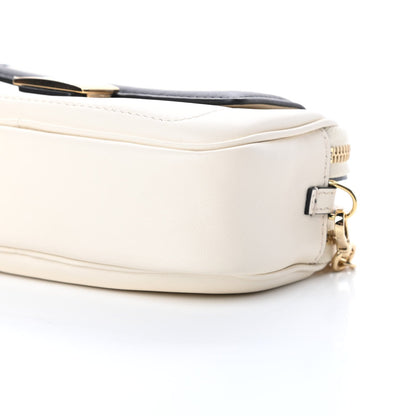 Fendi Vitello Grace Matte Bicolor Easy Baguette Black White