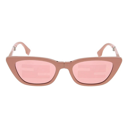 Fendi Injected Touch of FF Pink and Silver Sunglasses
