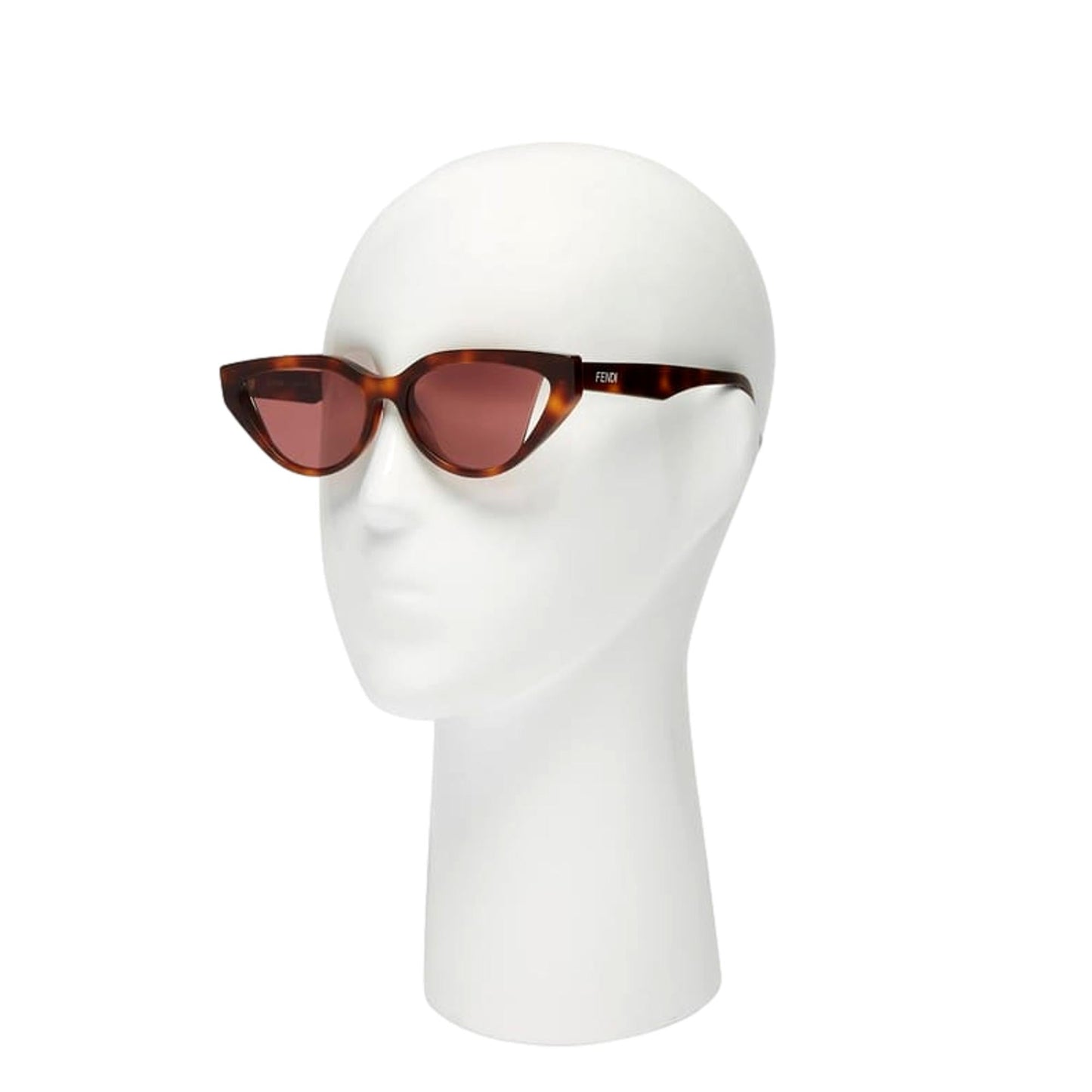 Fendi By The Way Pink Lenses Tortoise Shell Acetate Cat Eye Frame Sunglasses