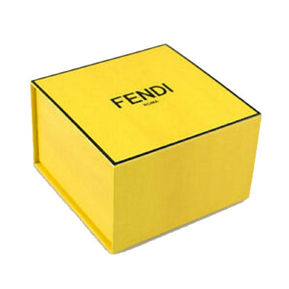 Fendi Double F Fuchsia/Orange Clic Clac Metal Cuff Bracelet