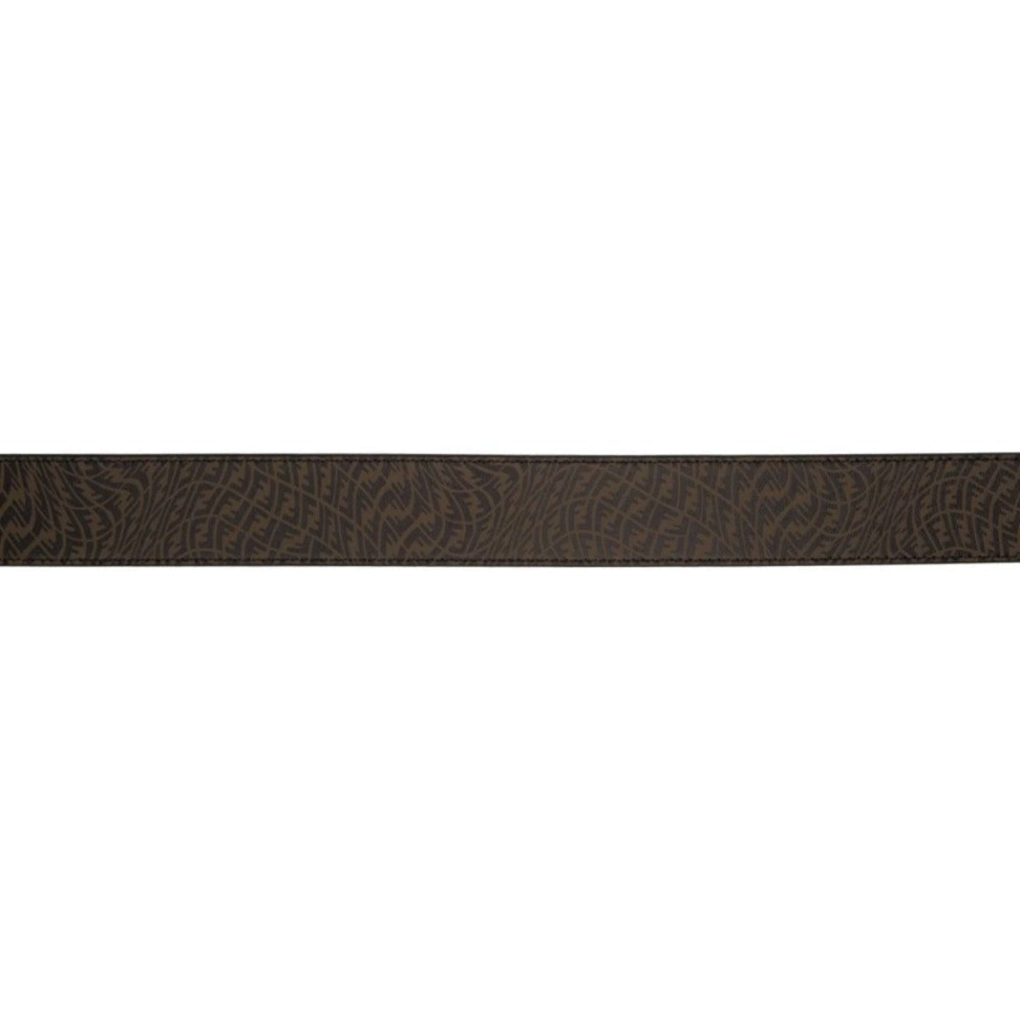 Fendi x Sarah Coleman Mens FF Vertigo Brown Leather Belt 95/38