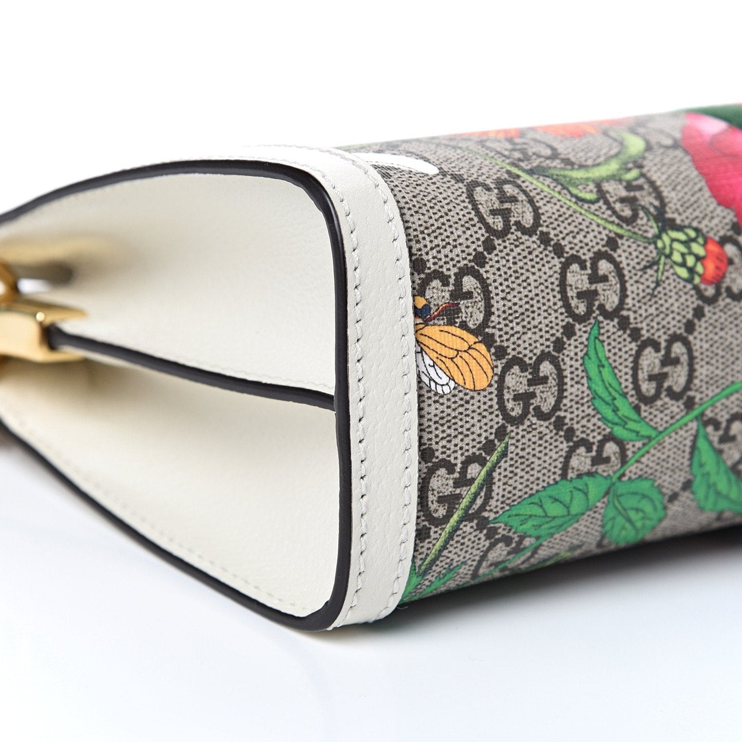 Gucci Supreme Monogram Flora Web Small Ophidia Chain Shoulder Bag
