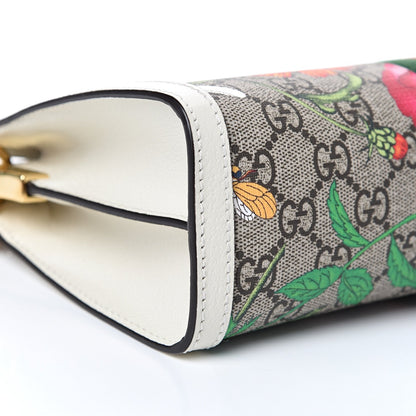 Gucci Supreme Monogram Flora Web Small Ophidia Chain Shoulder Bag