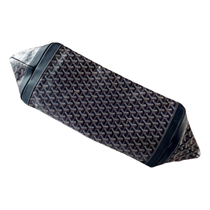 Goyard Artois Womens Shopping Tote Bag Coated Canvas GM Navy Blue