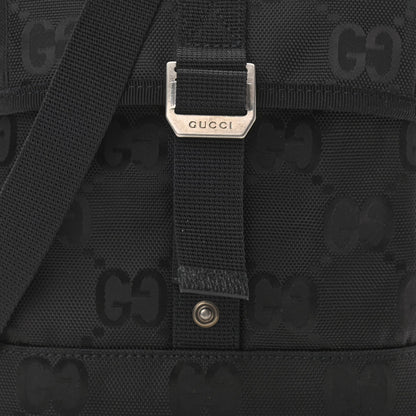 Gucci Econyl Nylon Monogram Off The Grid Messenger Bag Black