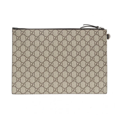 Gucci Bestiary Kingsnake GG Supreme Canvas Wristlet Pouch Bag 473904
