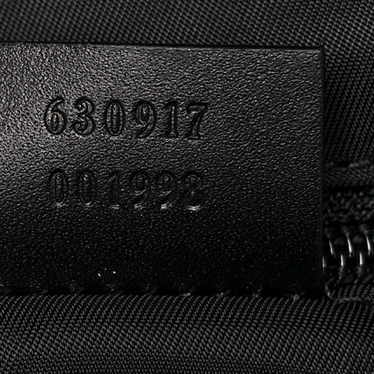Gucci Black Canvas Web Stripe Backpack