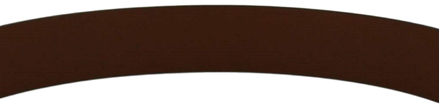 Gucci Brown Leather Silver Hardware Interlocking G Buckle Belt 95/38