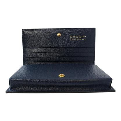 Gucci Centennial Navy Leather GG Kaleidoscope Chain Wallet Bag 676294