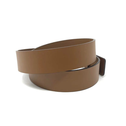 Gucci Mens Cuir Brown Leather Interlocking GG Buckle 85/34 Belt 546389