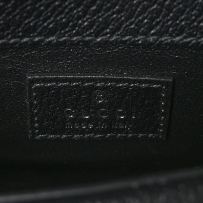 Gucci Dionysus Black GG Denim Super Mini Crossbody Clutch Bag