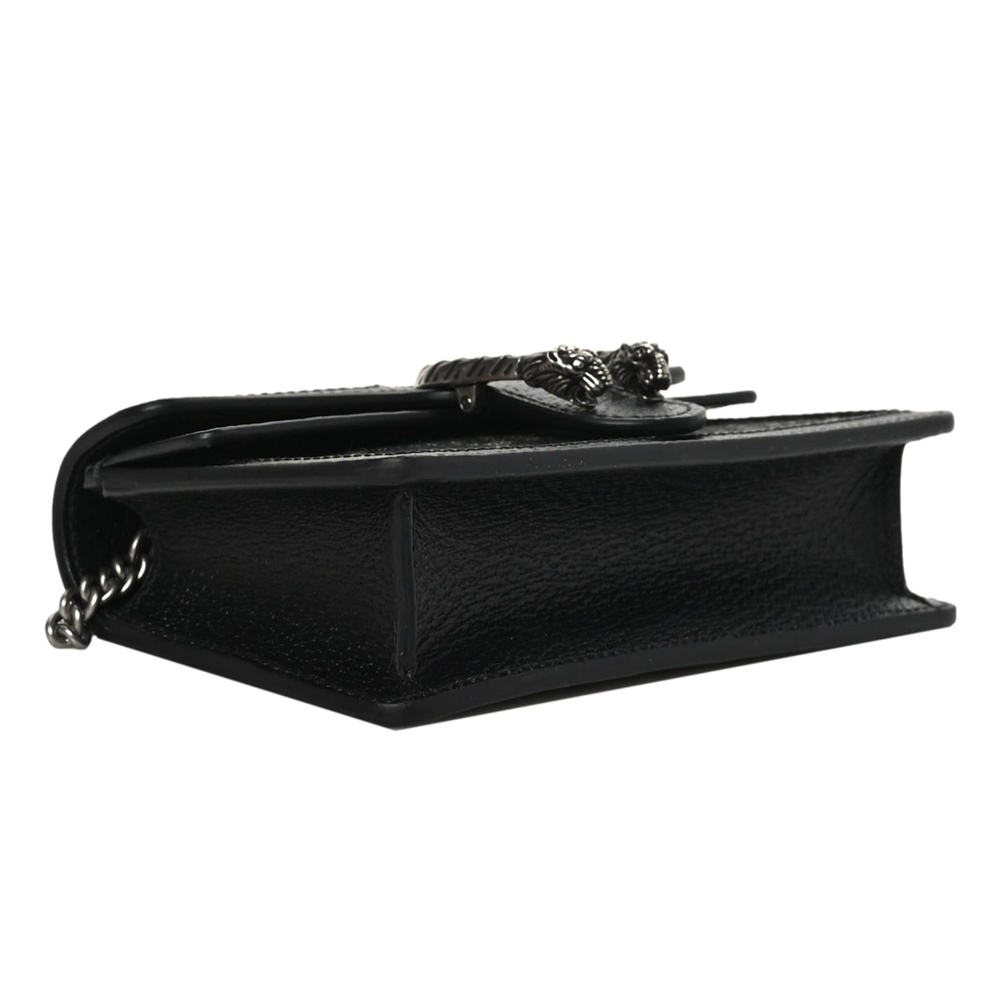 Gucci Dionysus Black GG Denim Super Mini Crossbody Clutch Bag