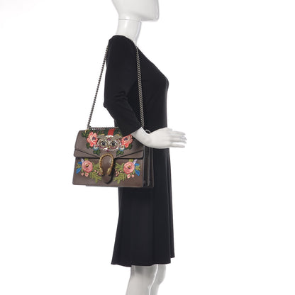 Gucci Dionysus Calfskin Owl Embroidered Shoulder Bag 400235