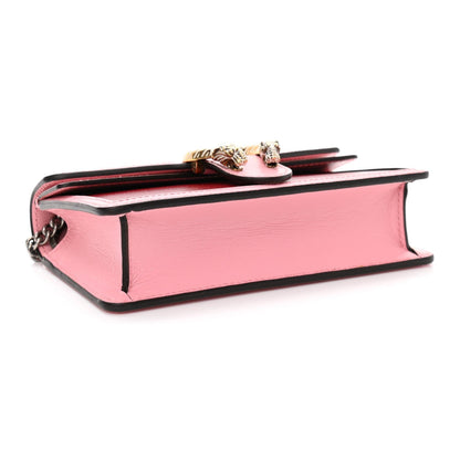 Gucci Dionysus Red Pink Calfskin Leather Super Mini Shoulder Bag 476432