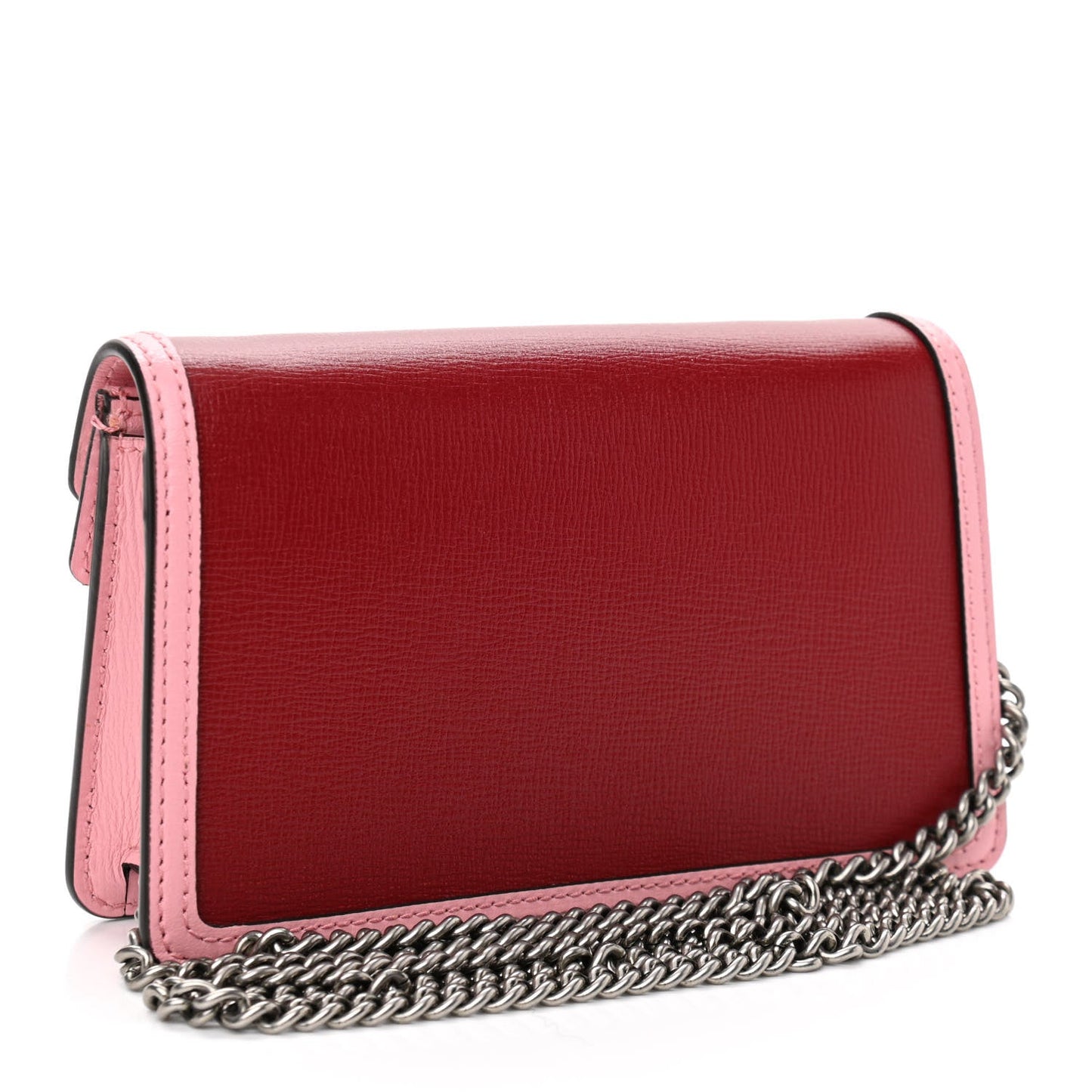 Gucci Dionysus Red Pink Calfskin Leather Super Mini Shoulder Bag 476432