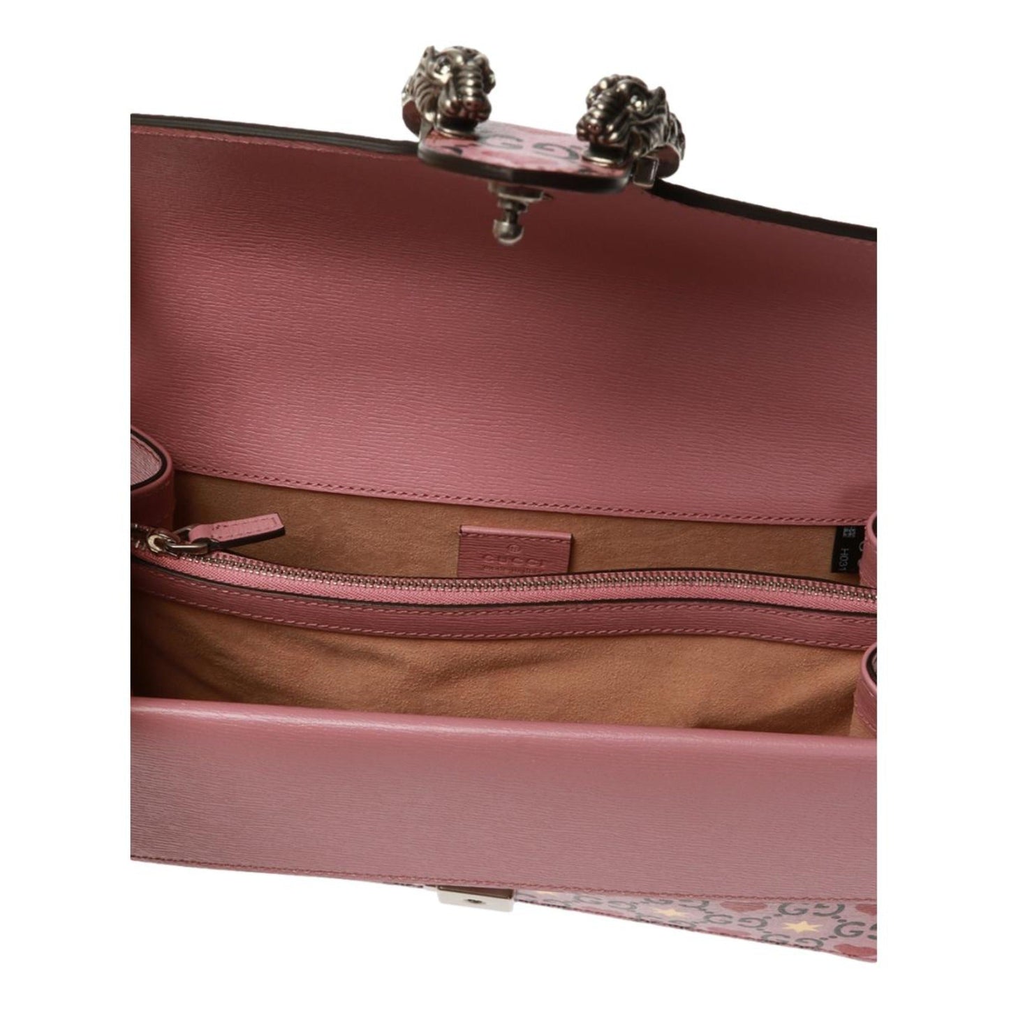 Gucci Dionysus Valentine Pink Hearts Calfskin Shoulder Bag
