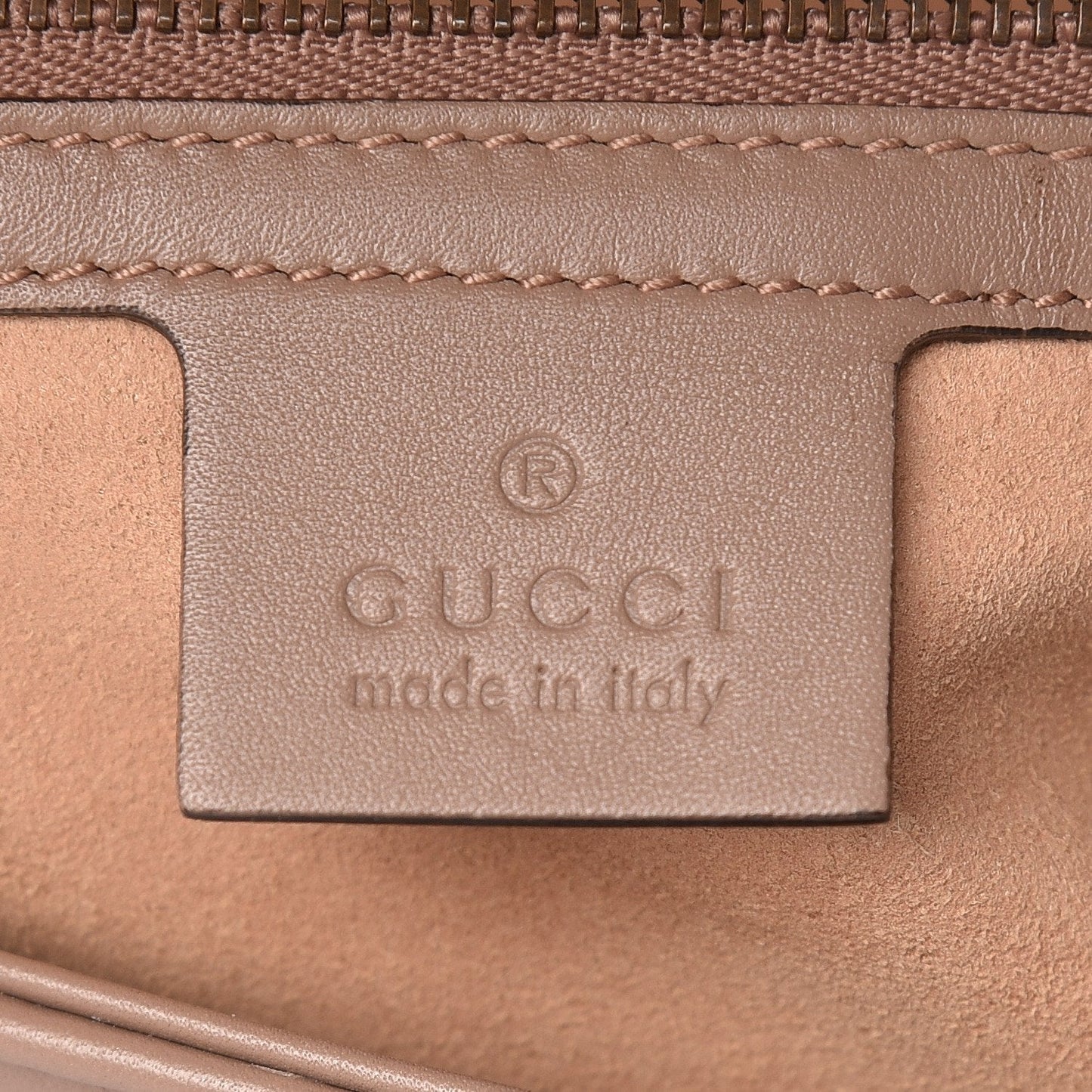 Gucci Marmont Dusty Pink Leather GG Matelasse Flap Shoulder Bag 443496