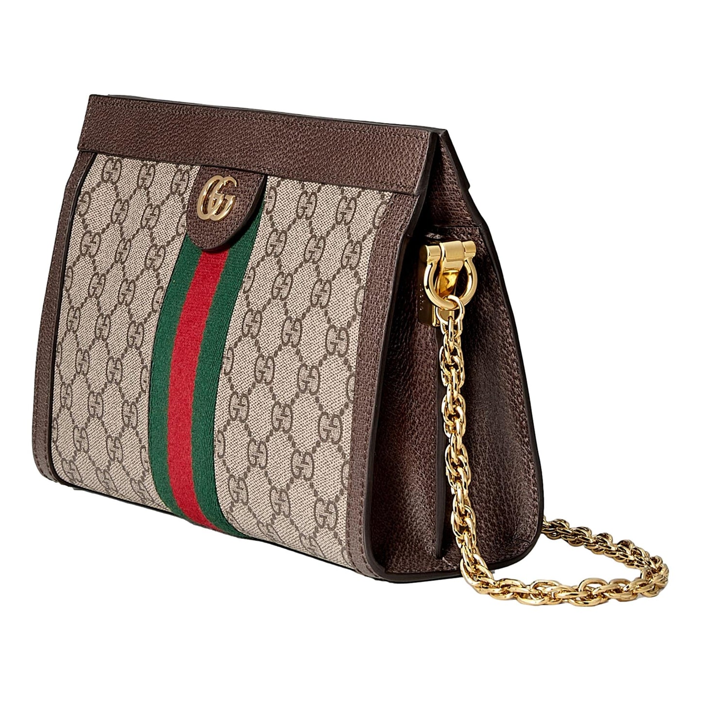 Gucci GG Canvas Ophidia Small Webstripe Shoulder Bag