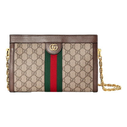 Gucci GG Canvas Ophidia Small Webstripe Shoulder Bag