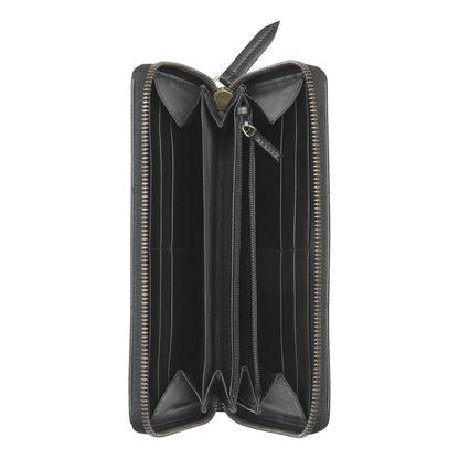 Gucci GG Marmont Black Matelasse Leather Continental Zip Wallet