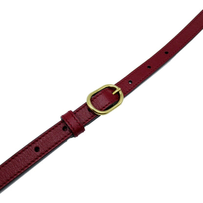 Gucci GG Red Calf Leather Shoulder Bag 648934