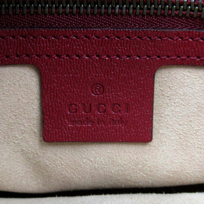 Gucci GG Red Calf Leather Shoulder Bag 648934