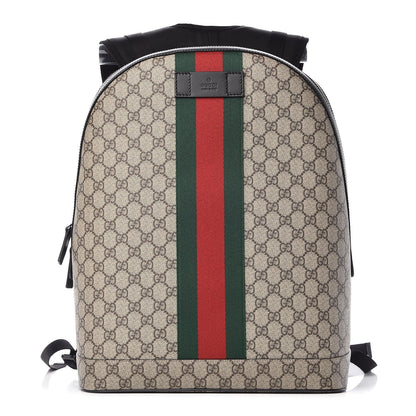 Gucci GG Supreme Backpack with Web Stripe 442722