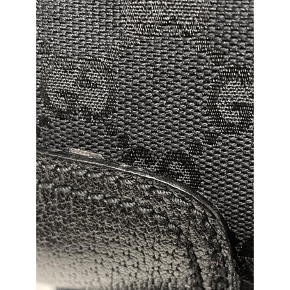 Gucci GG Supreme Canvas Princy Bow Black Leather Trim Boston Bag