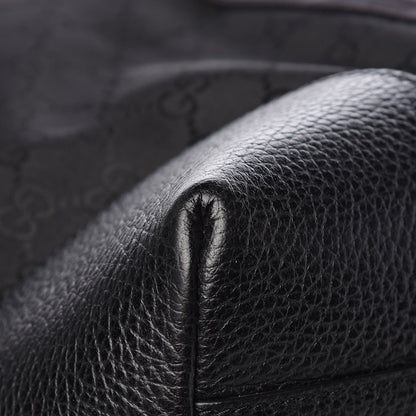 Gucci GG Web Nylon Monogram XL Duffle Bag Black 449180