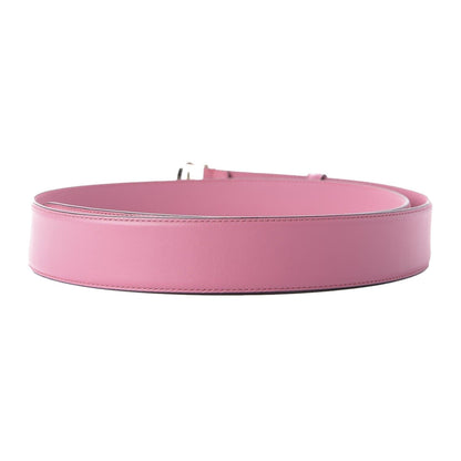 Gucci Glossy Pink Leather Interlocking GG Buckle 85/34 Belt 546386