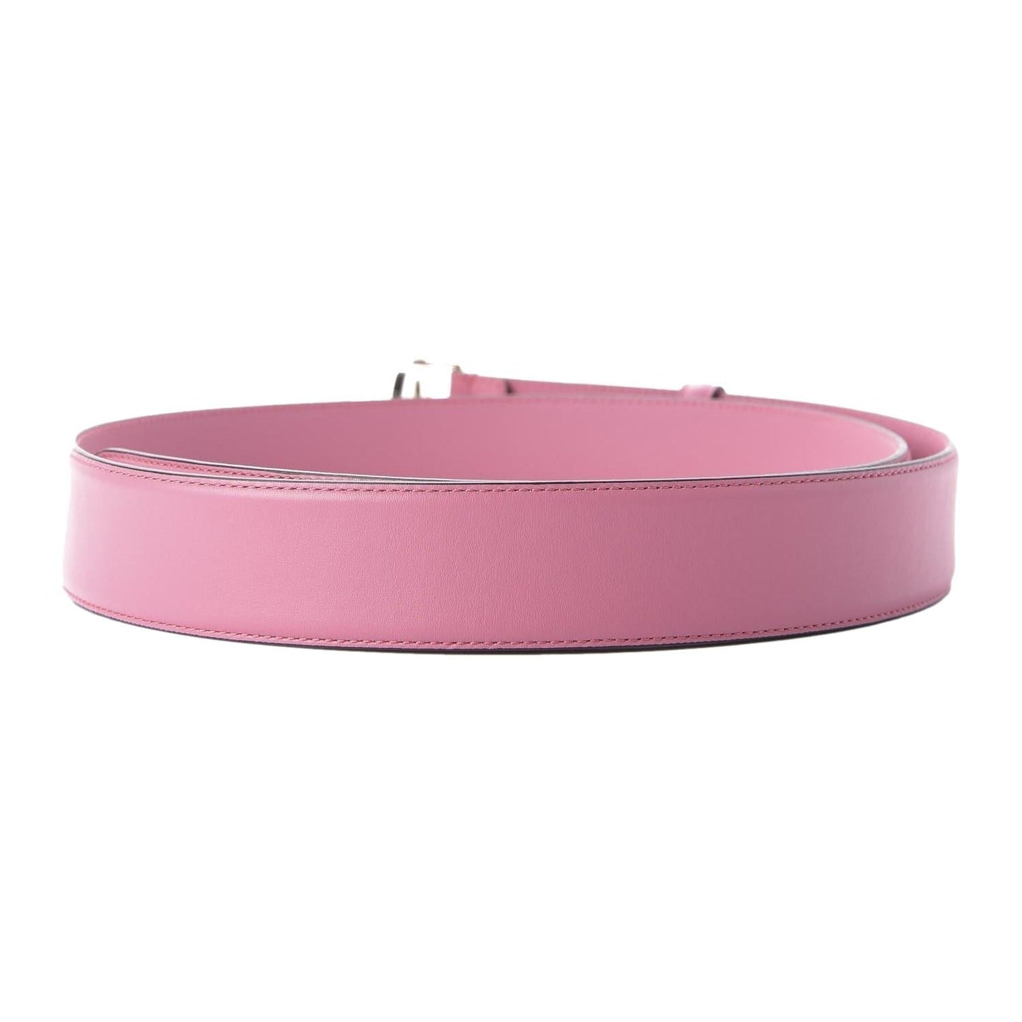 Gucci Glossy Pink Leather Interlocking GG Buckle 95/38 Belt 546386