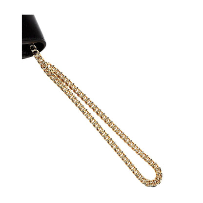 Gucci Horsebit 1955 Black Leather Chain Wristlet Clutch Bag