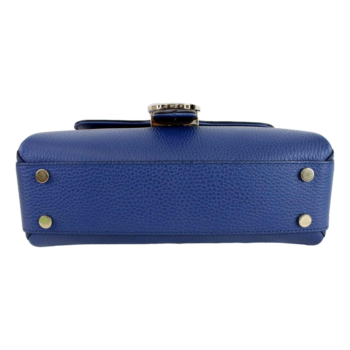 Gucci Interlocking G Caspian Blue Leather Chain Shoulder Bag