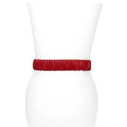 Gucci Marmont GG Red Leather Stretch Belt Size 95/38 602074
