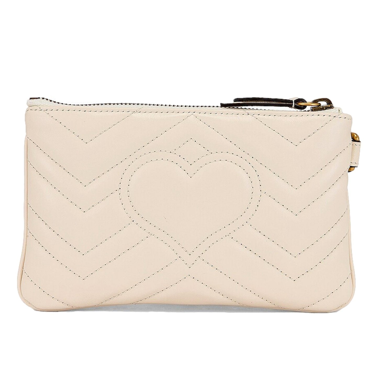 Gucci Marmont Mystic White Wristet Clutch 598598