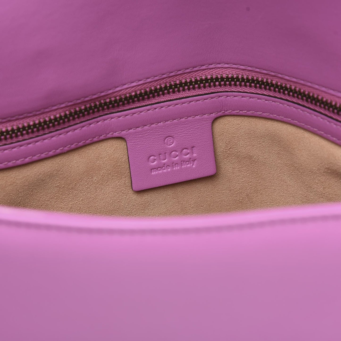 Gucci Marmont Pink Leather GG Matelasse Flap Shoulder Bag 443496