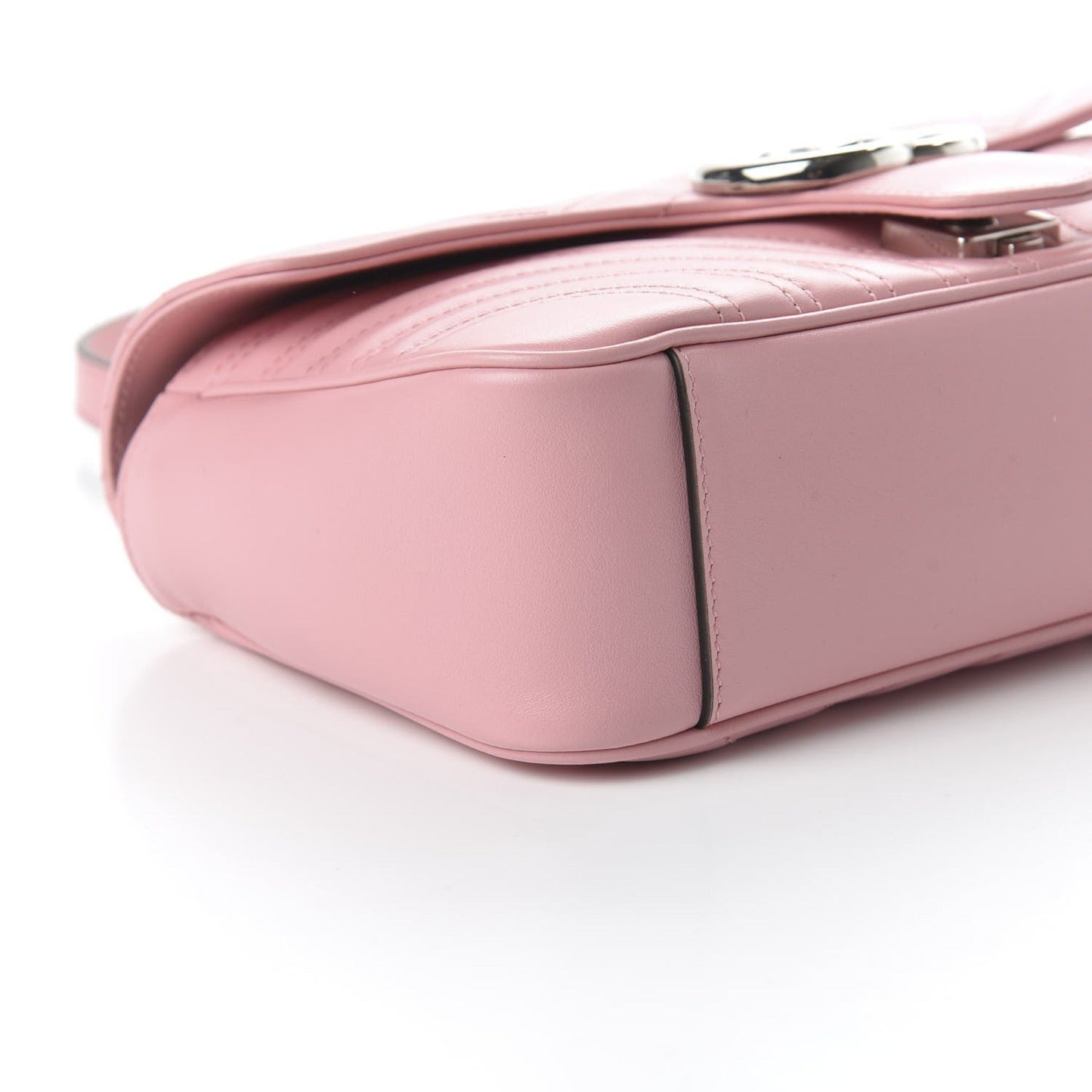 Gucci Marmont Wild Rose Leather Matelasse Shoulder Bag