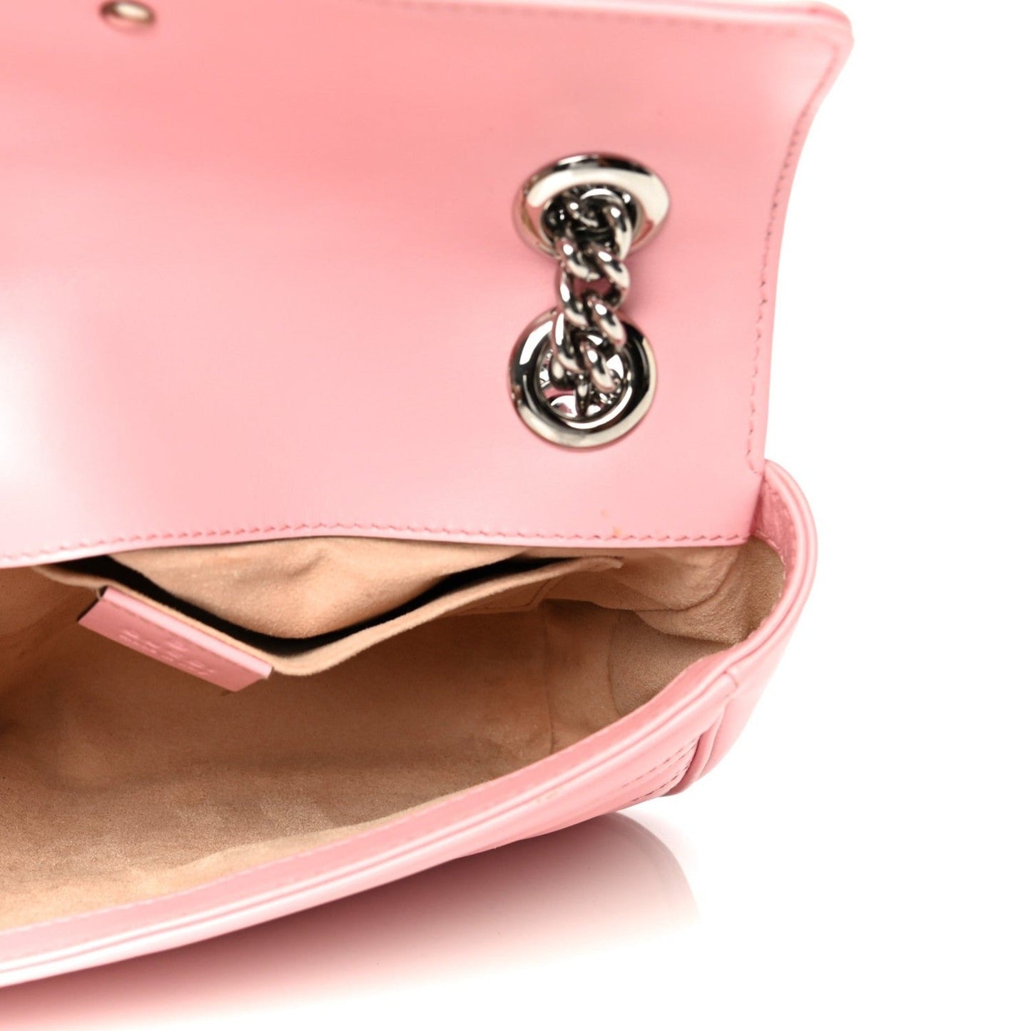 Gucci Marmont Wild Rose Leather Matelasse Shoulder Bag