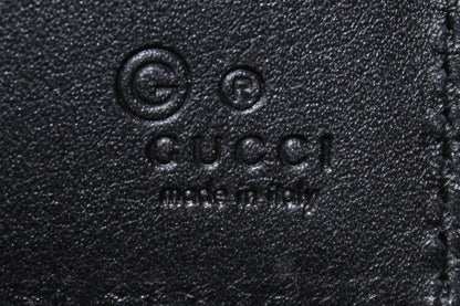 Gucci Mens Microguccissima GG Black Leather Bifold Wallet
