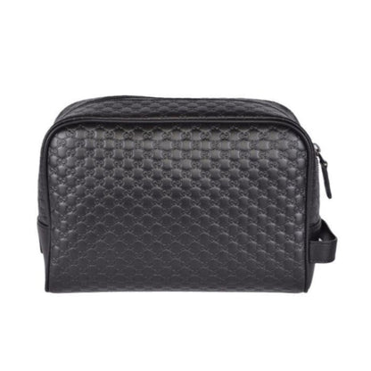 Gucci Mens Microguccissima Black Toiletry Bag