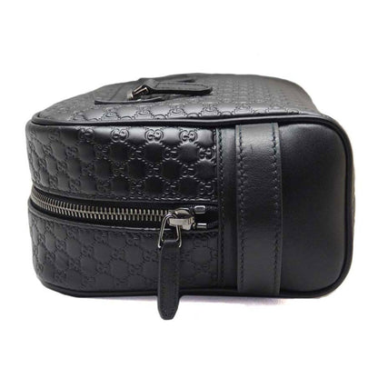 Gucci Mens Microguccissima Black Toiletry Bag