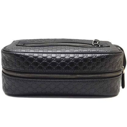 Gucci Mens Microguccissima Black Toiletry Bag