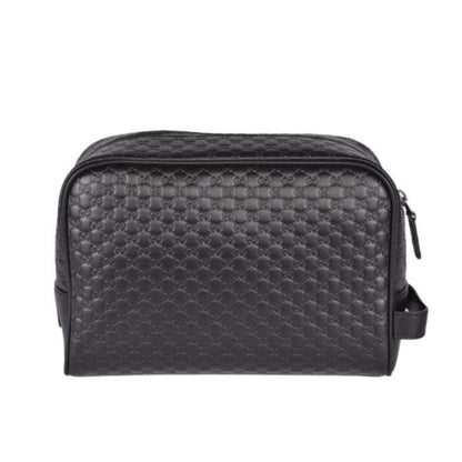 Gucci Mens Microguccissima Black Toiletry Bag