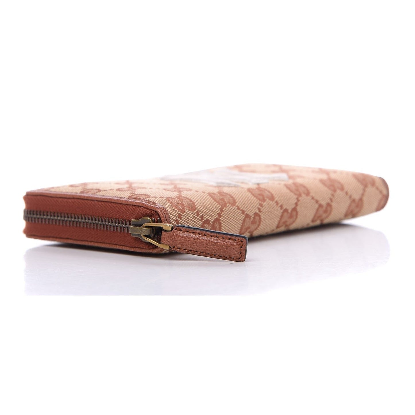 Gucci Monogram NY Yankees Canvas Guccisima Zip Around Wallet 547791