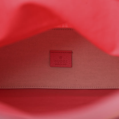 Gucci Montecarlo Crystal Glam Pink Patent Logo Medium Tote Bag 575140