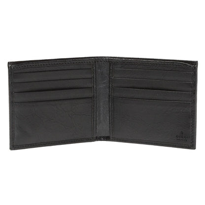 Gucci Morpheus GG Logo Fluffy Black Leather Bifold 575985