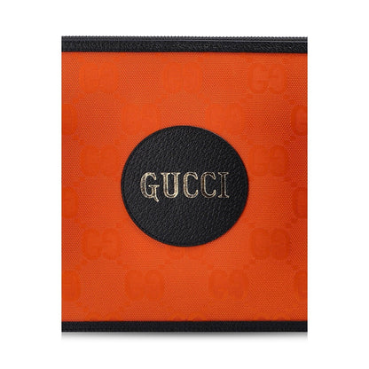 Gucci Off The Grid Orange Econyl Pouch Wristlet Clutch Bag 625598