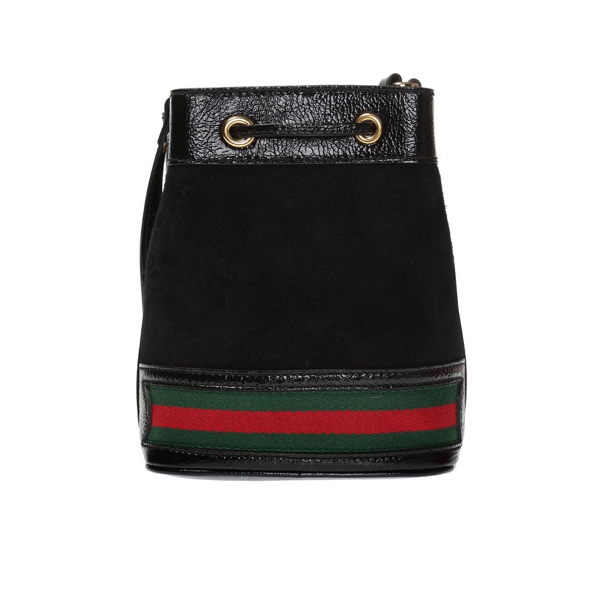 Gucci Ophidia Mini Textured Leather-Trimmed Suede Bucket Bag 550620